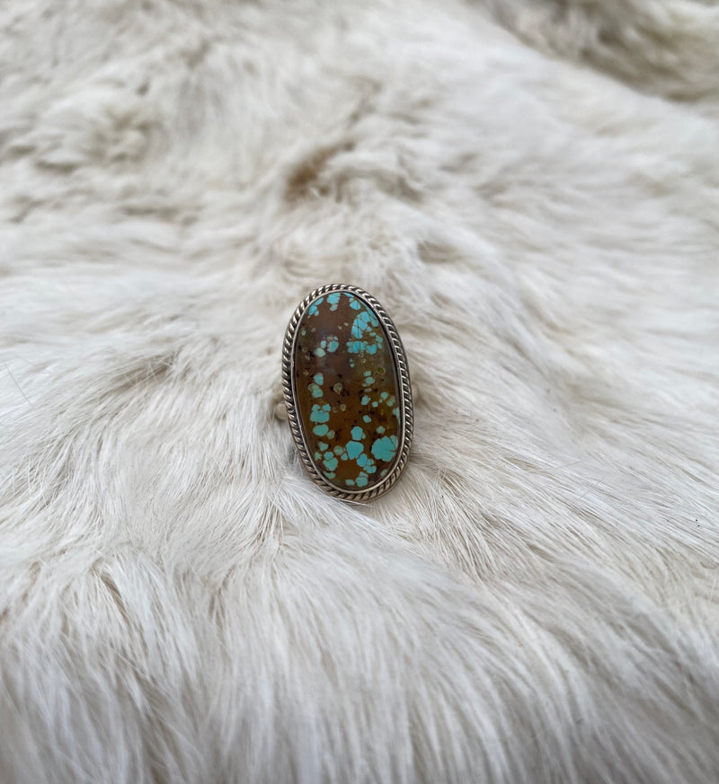 Polka Dot Nevada Turquoise Ring From The Rogers Collection