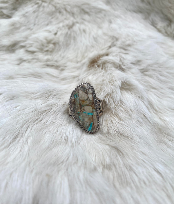 Unbothered Boulder Turquoise Ring From The Rogers Collection