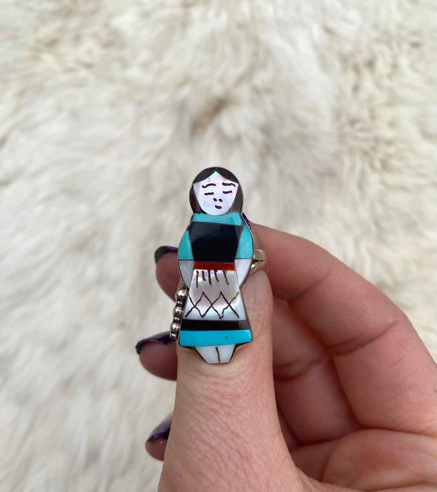 Zuni Maiden Ring From The Rogers Collection