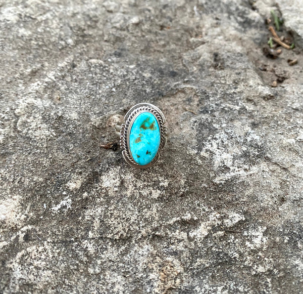 Oval Nevada Turquoise Ring From The Rogers Collection