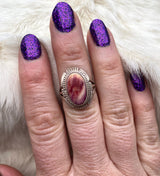 Oval Red Spiney Oyster Ring From The Rogers Collection