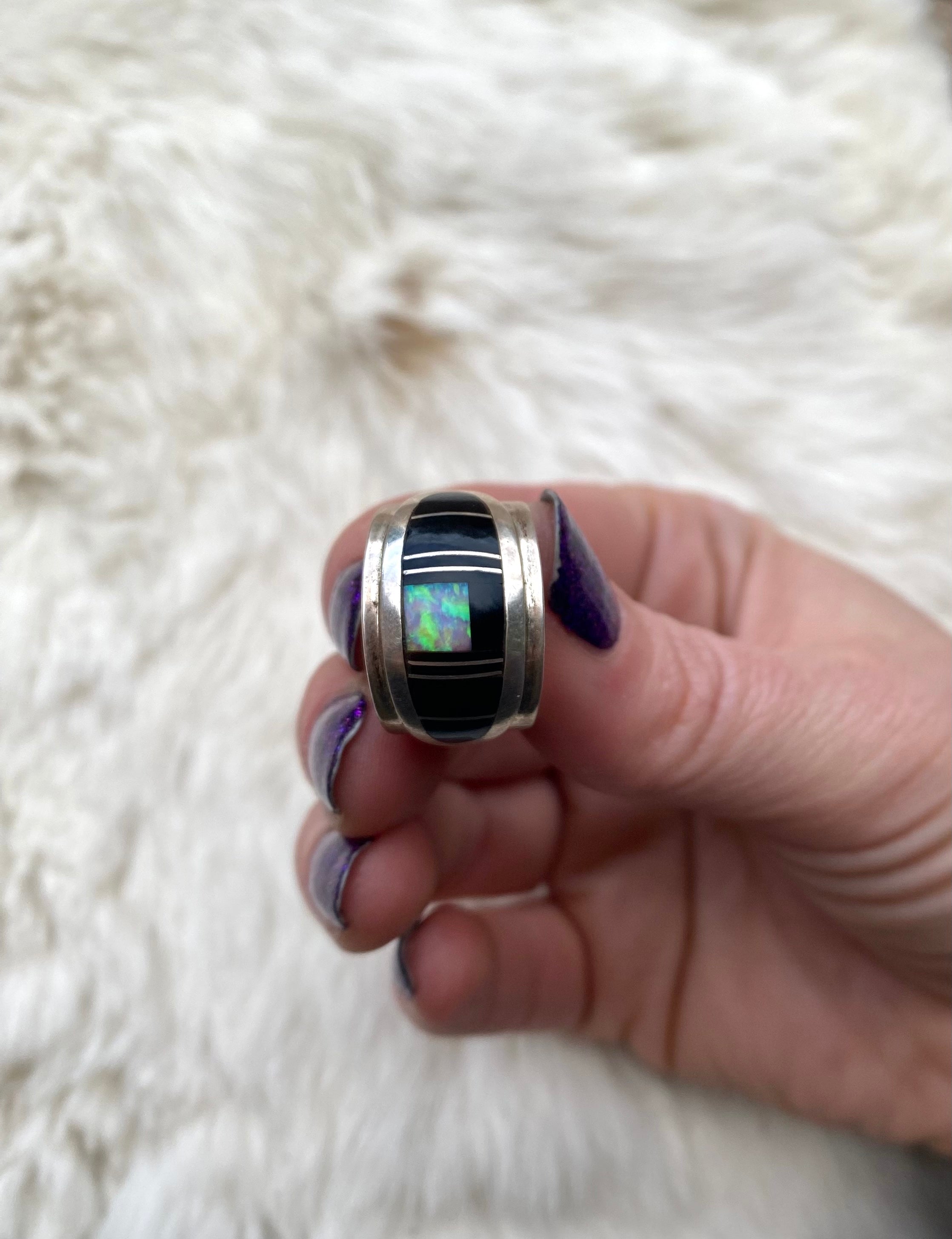 Men’s Vintage Opal Ring From The Rogers Collection