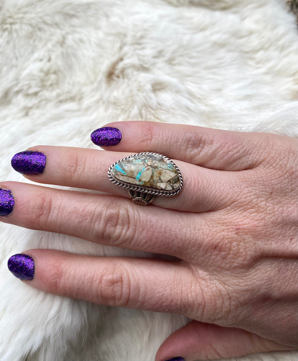 Unbothered Boulder Turquoise Ring From The Rogers Collection