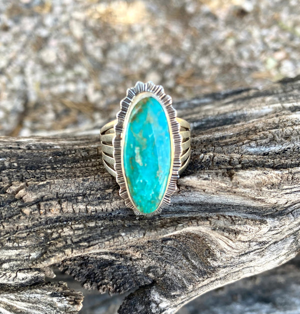 Powerhouse Kingman Turquoise Ring From The Rogers Collection