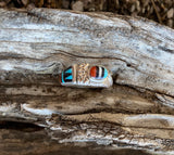 STANDING FEATHERS ZUNI RING FROM THE ROGERS COLLECTION