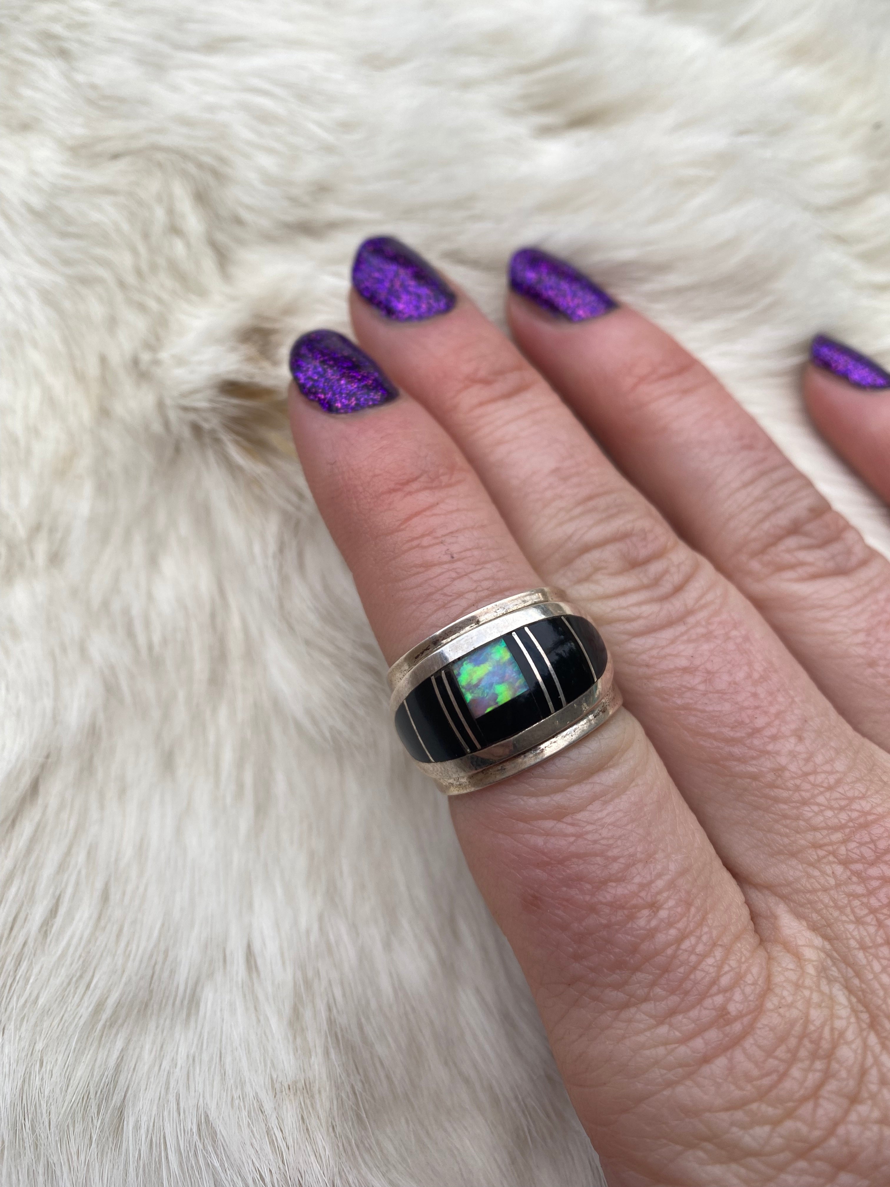 Men’s Vintage Opal Ring From The Rogers Collection