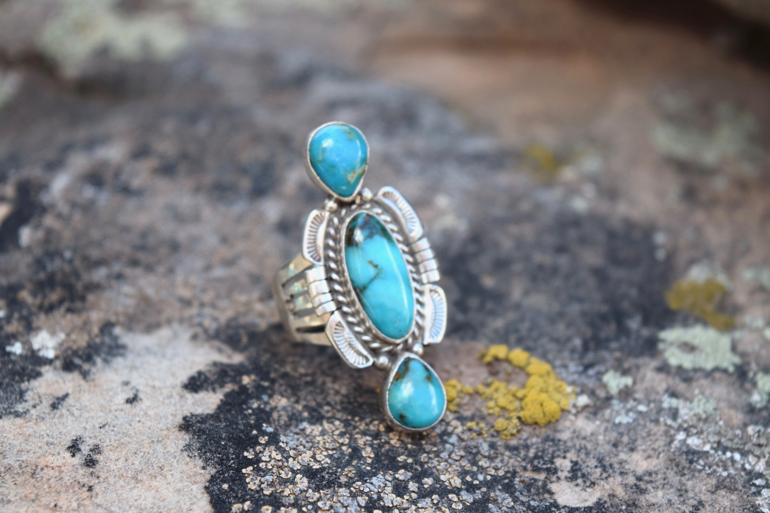 TRIFECTA TURQUOISE RING