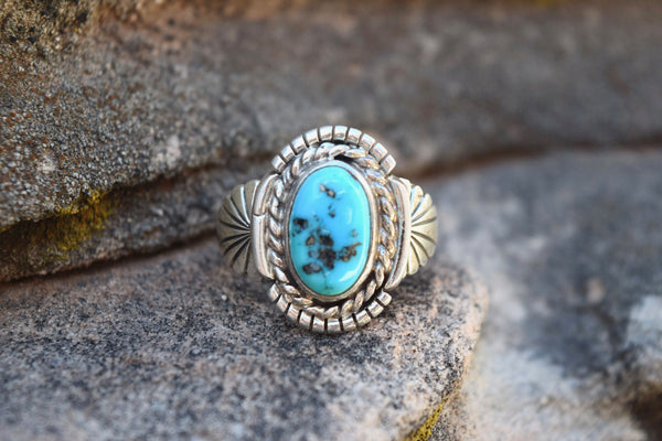 TWIST N TURN TURQUOISE RING FROM THE RODEGRS COLLECTION