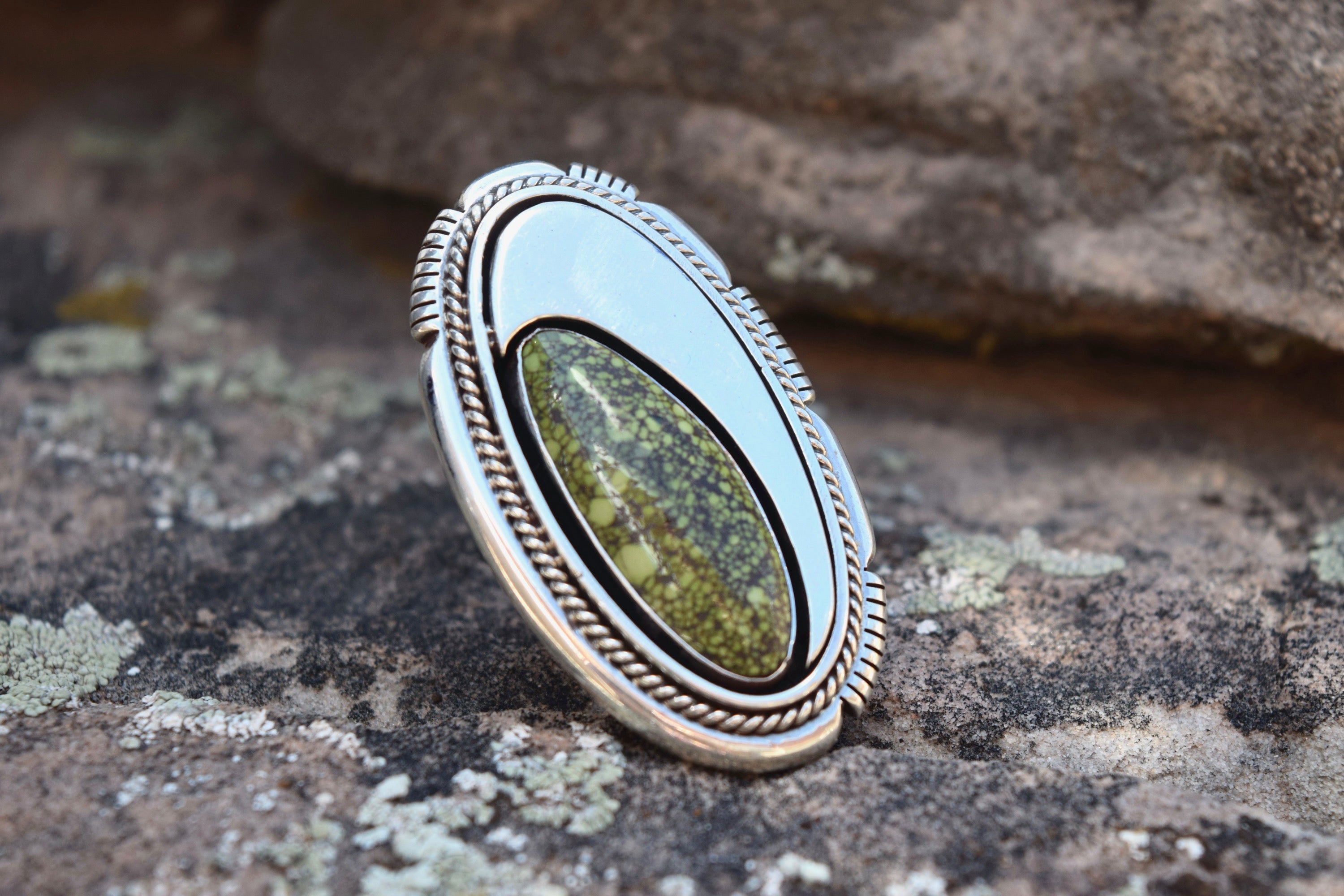 VINTAGE KINGMAN SPIDER WEB RING FROM THE RODGERS COLLECTION