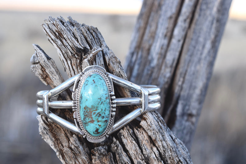 OVAL BLUE RIDGE TURQUOISE BRACELET