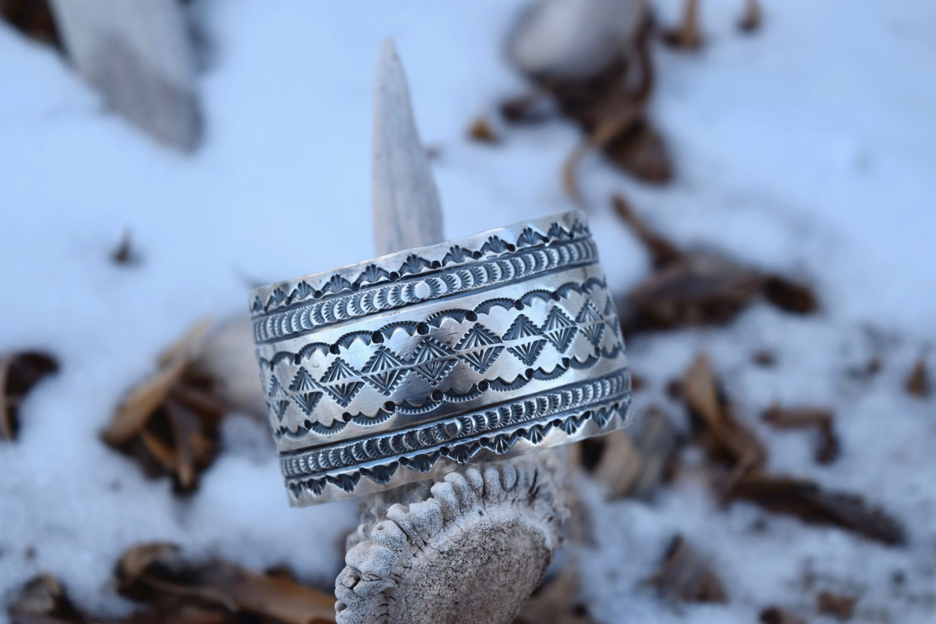 STERLING SILVER STAMPED CLASSIC CUFF FROM THE RODGERS COLLECTION