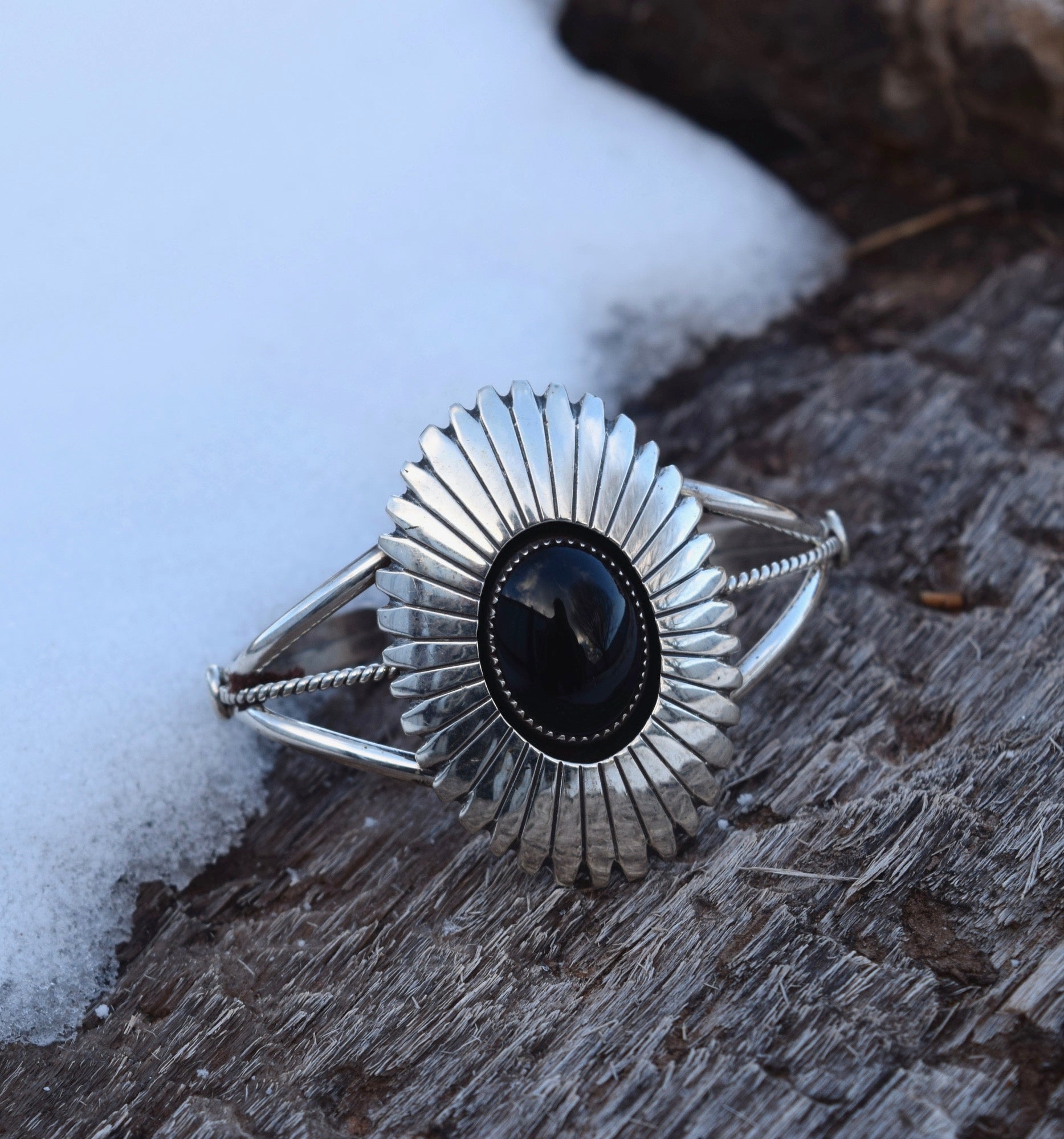 STERLING SIVER SUNFOWER BRACELET FROM THE RODGERS COLLECTION