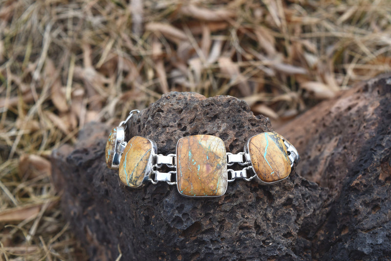 BOULDER TURQUOISE CONNECTION BRACELET FROM THE RODGERS COLLECTION
