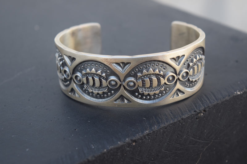 TWO TONE STAMPED BRACELET FROM THE RODGERS COLLECTION