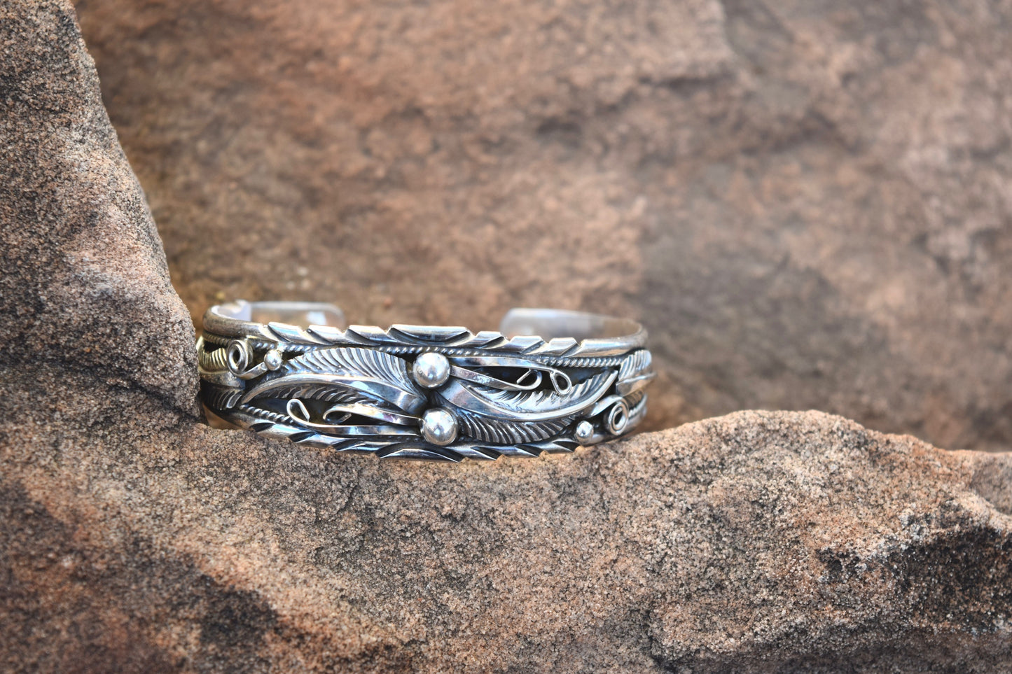 THE FOUR FEATHERS CUFF FROM THE RODGERS COLLECTION