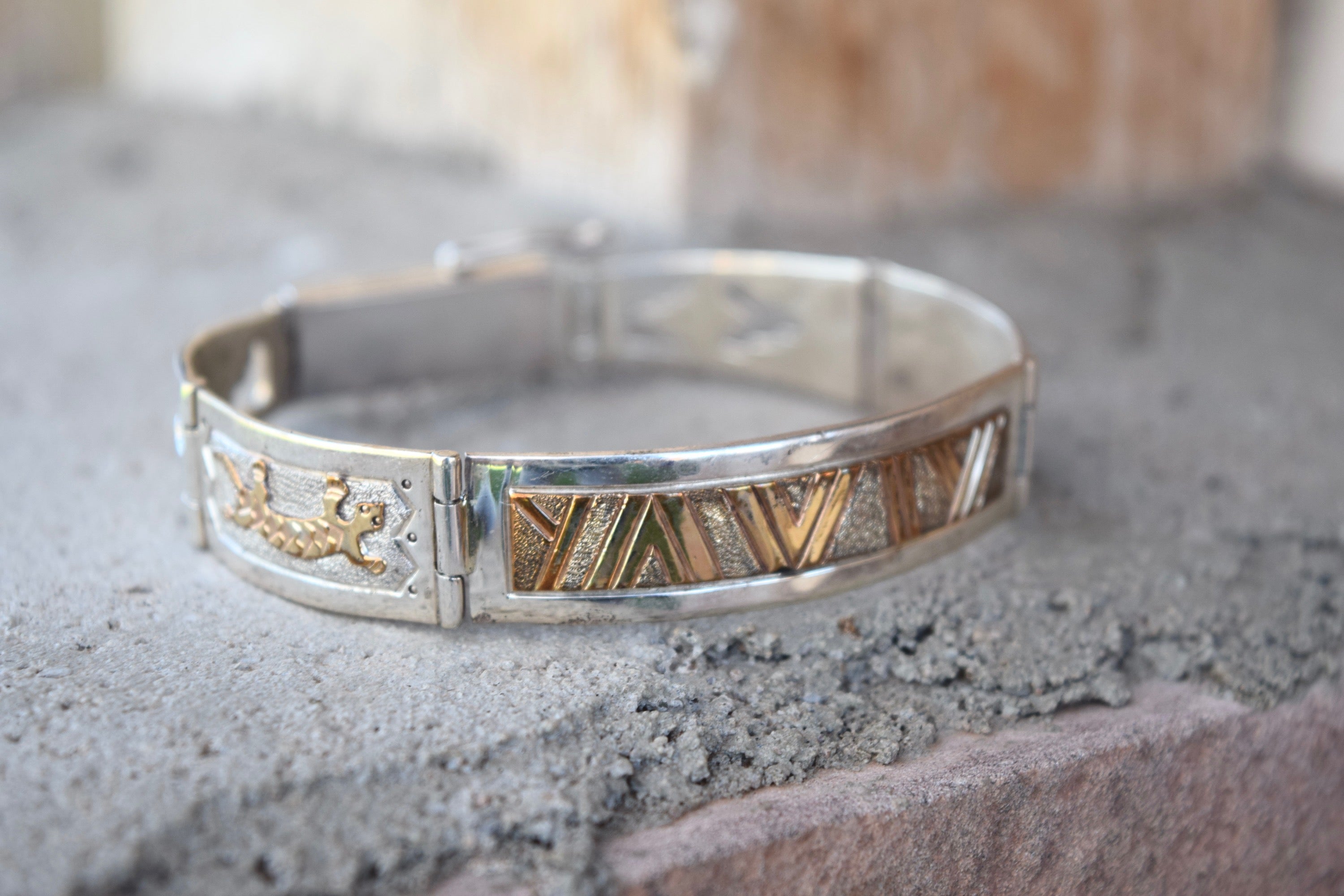 SILVER AND GOLD CONNECTION BRACELET FROM THE RODGERS COLLECTION