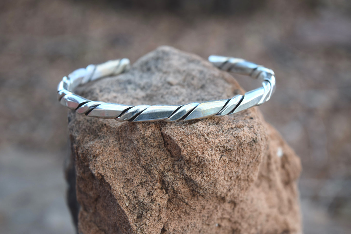 TWISTED SILVER BRACELET FROM THE RODGERS COLLECTION