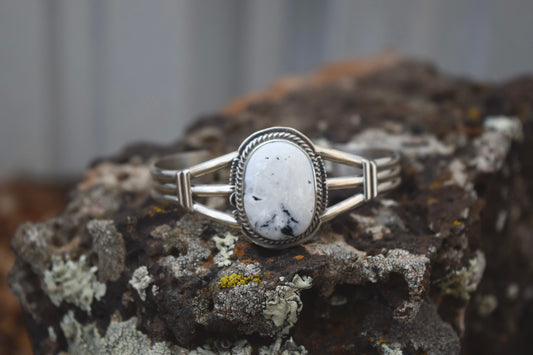 WHITE BUFFALO OVAL BRACELET FROM THE RODGERS COLLECTION