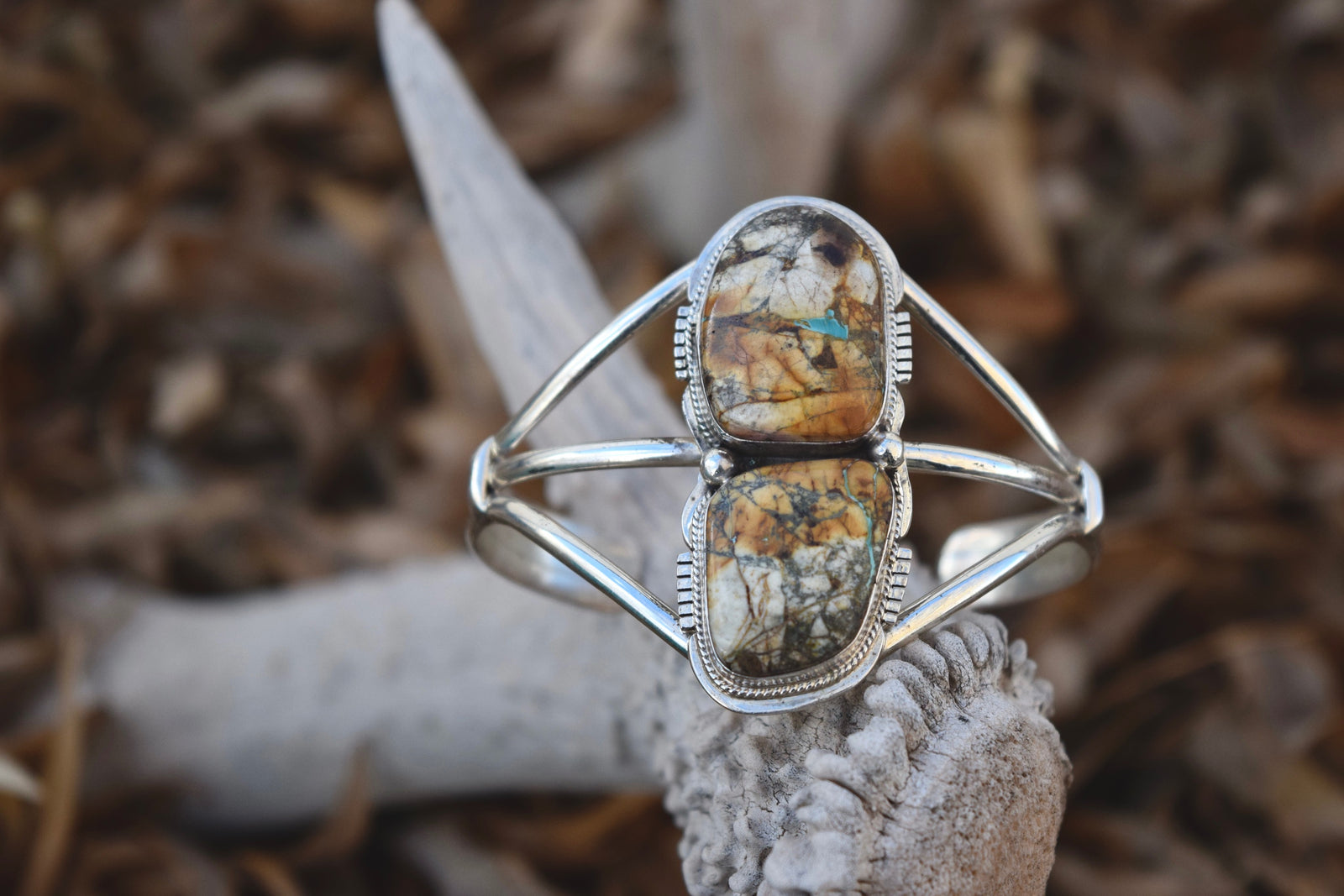 Boulder Turquoise and Sterling Silver discount Ring