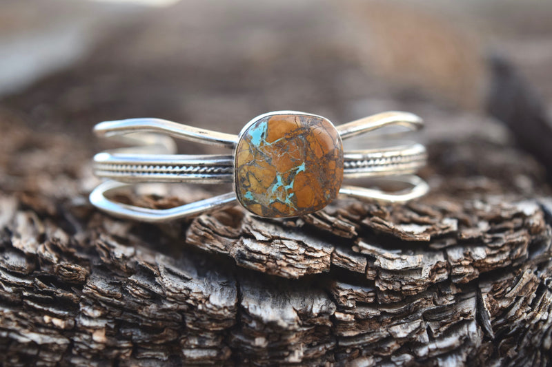 MEET IN THE MIDDLE BOULDER TURQUOISE BRACELET FROM THE RODGERS COLLECTION