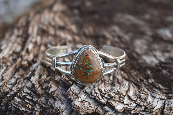 TEARDROP BOULDER TURQUOISE BRACELET FROM THE RODGERS COLLECTION