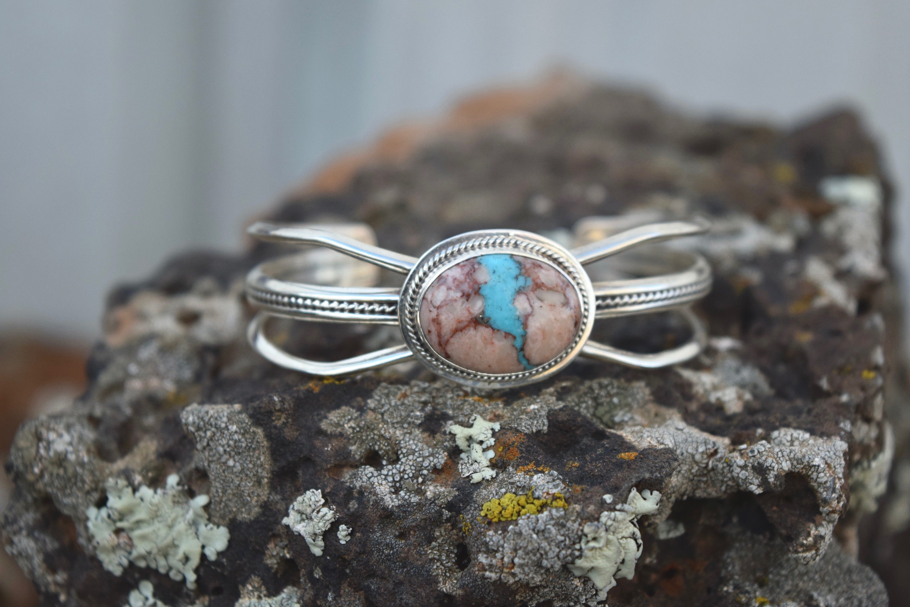 TRI RIBBON ROCK BRACELET FROM THE RODGERS COLLECTION