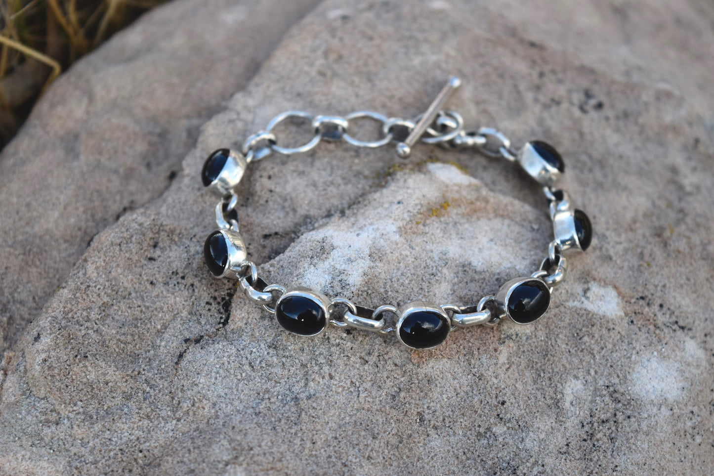 BLACK ONYX ENCASED CONNECTION BRACELET FROM THE RODGERS COLLECTION