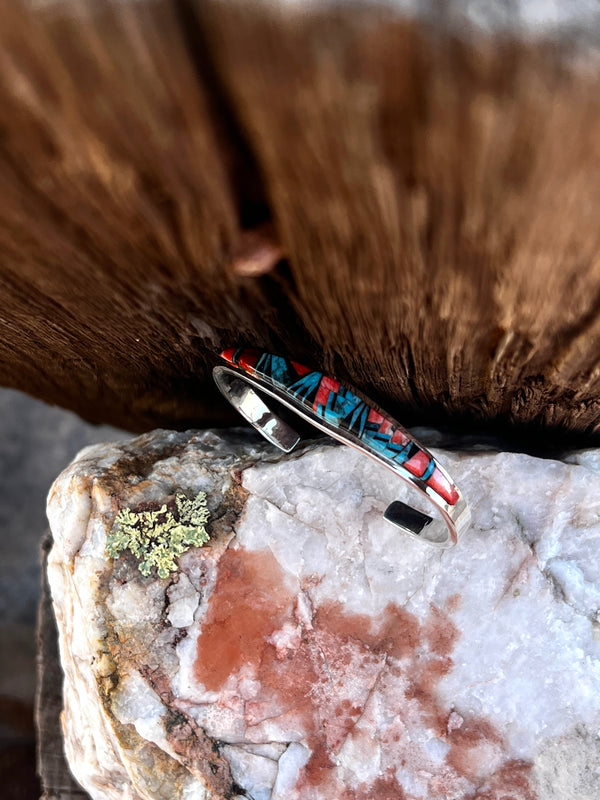 Multi-Color Zuni Inlay Cuff