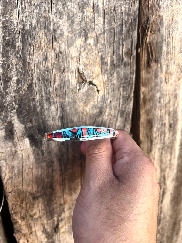 Multi-Color Zuni Inlay Cuff