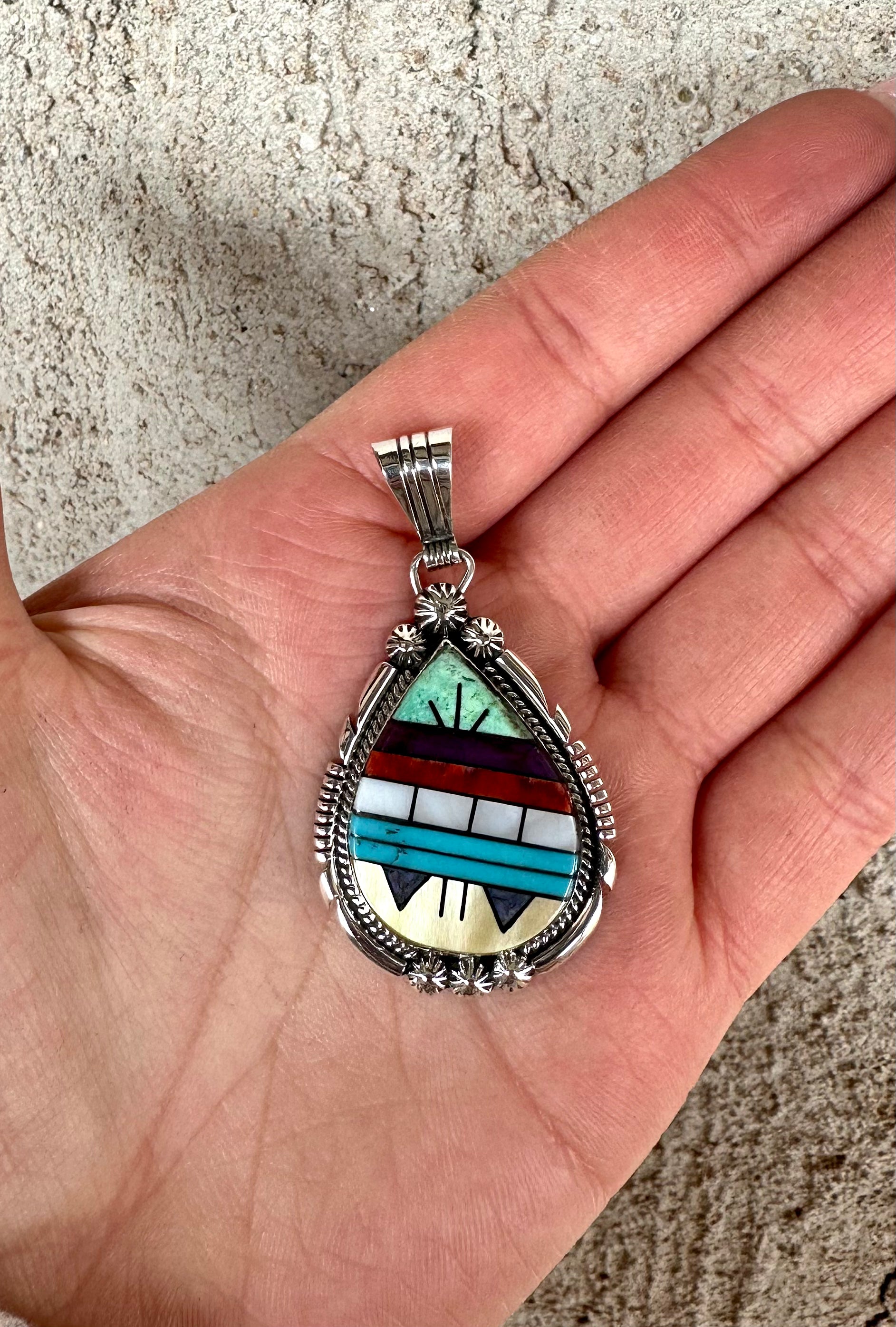 Vintage Zuni Pendant from the Rodgers Collection
