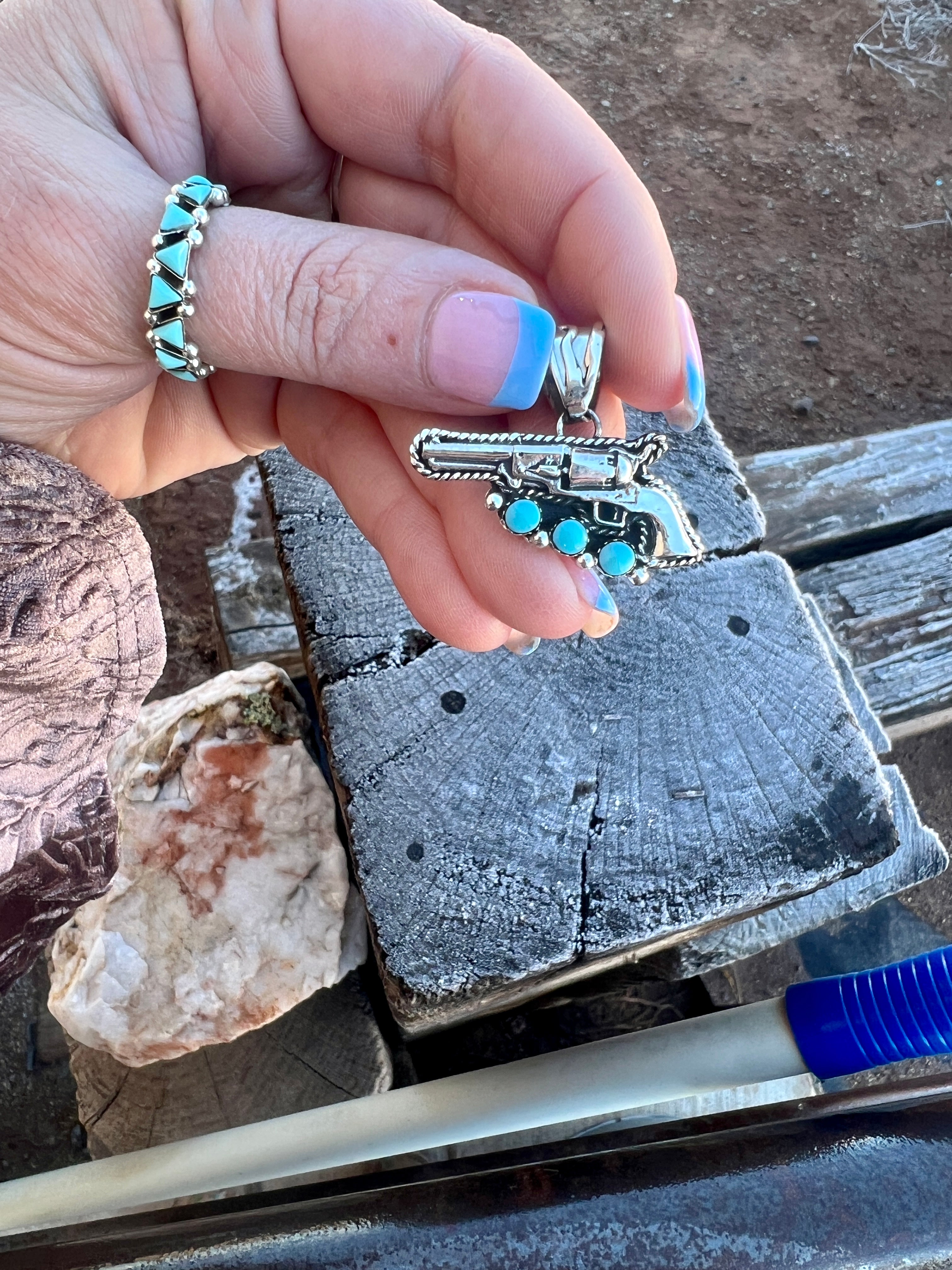 YEEYEE BANGIN' Pistol Pendant