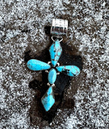 5 Stone Vintage Cross Pendant from the Rodgers Collection