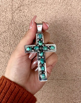 10 Stone Vintage Cross from the Rodgers Collection