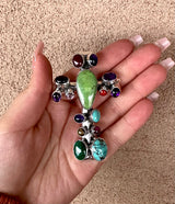 15 Multi Stone Cross Pendant from the Rodgers Collection