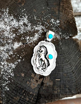 Quarter Horse Turquoise Pendant from the Rodgers Collection