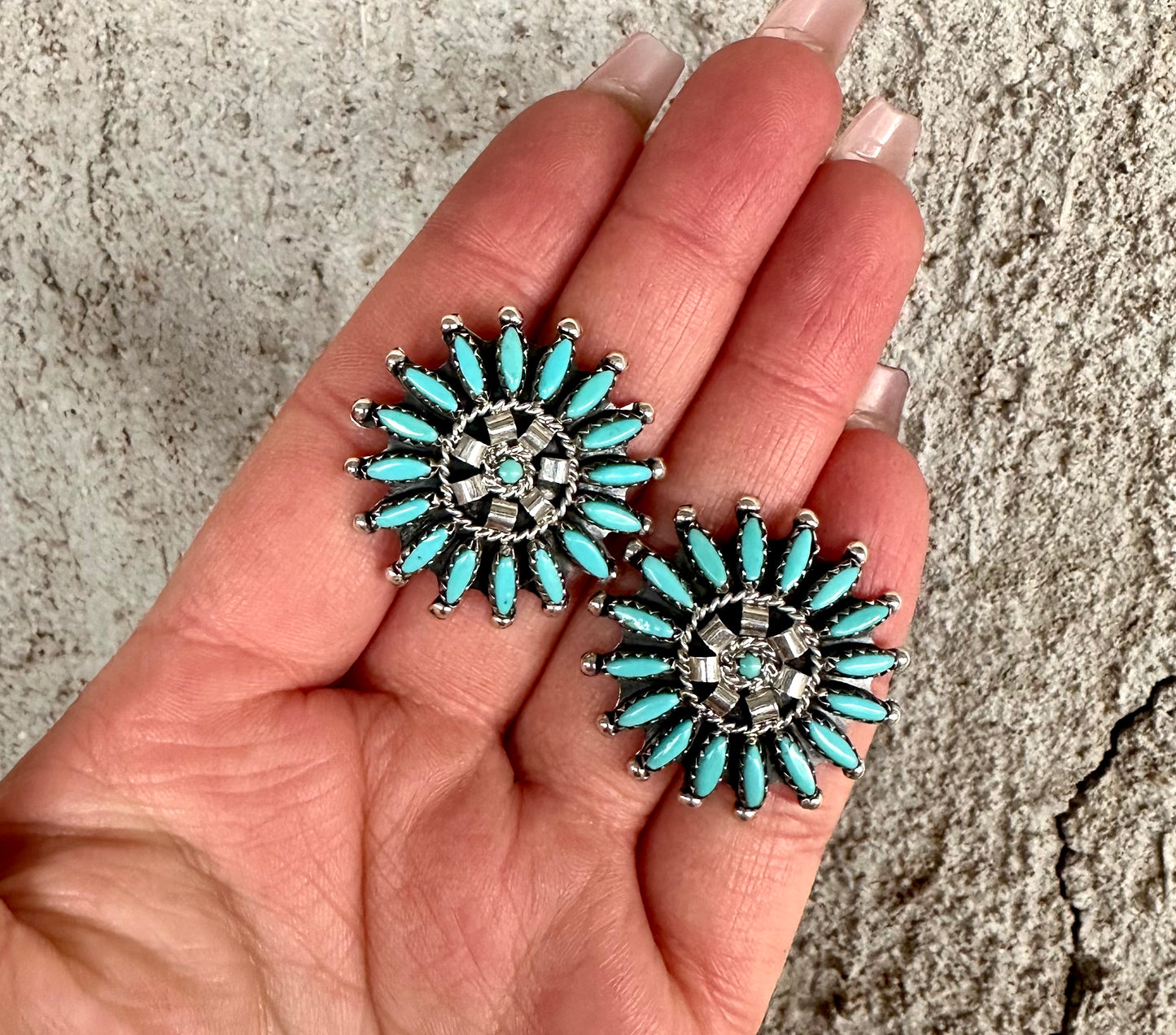 Zuni Cluster Earring from the Rodgers Collection