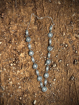 Needle Point Lariat Necklace 44" Zuni Artist Harry Melikan