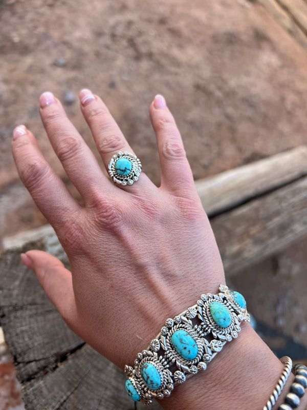 Nora Tsosie Ring and Cuff Set