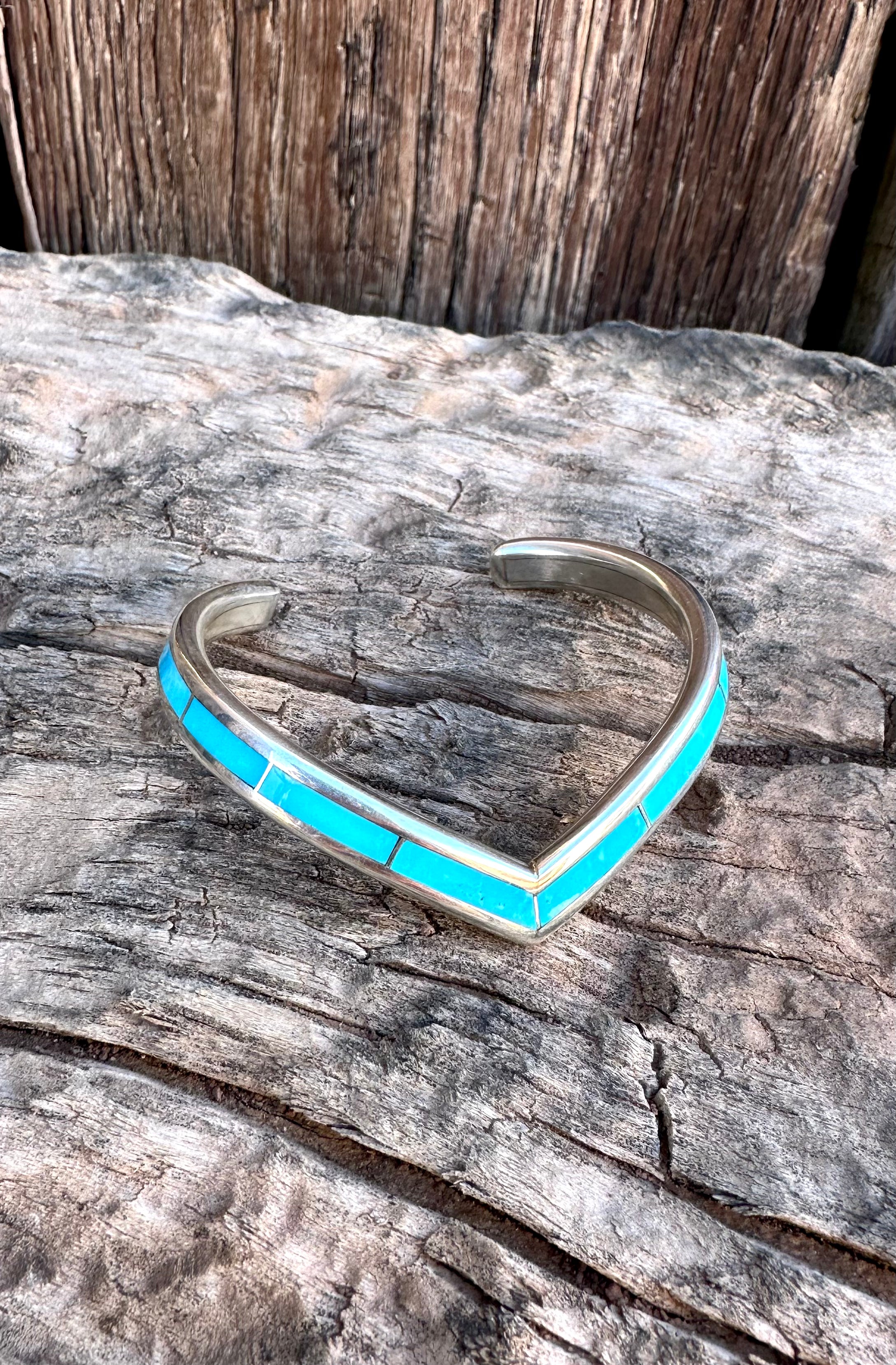 Turquoise Chevron Cuff
