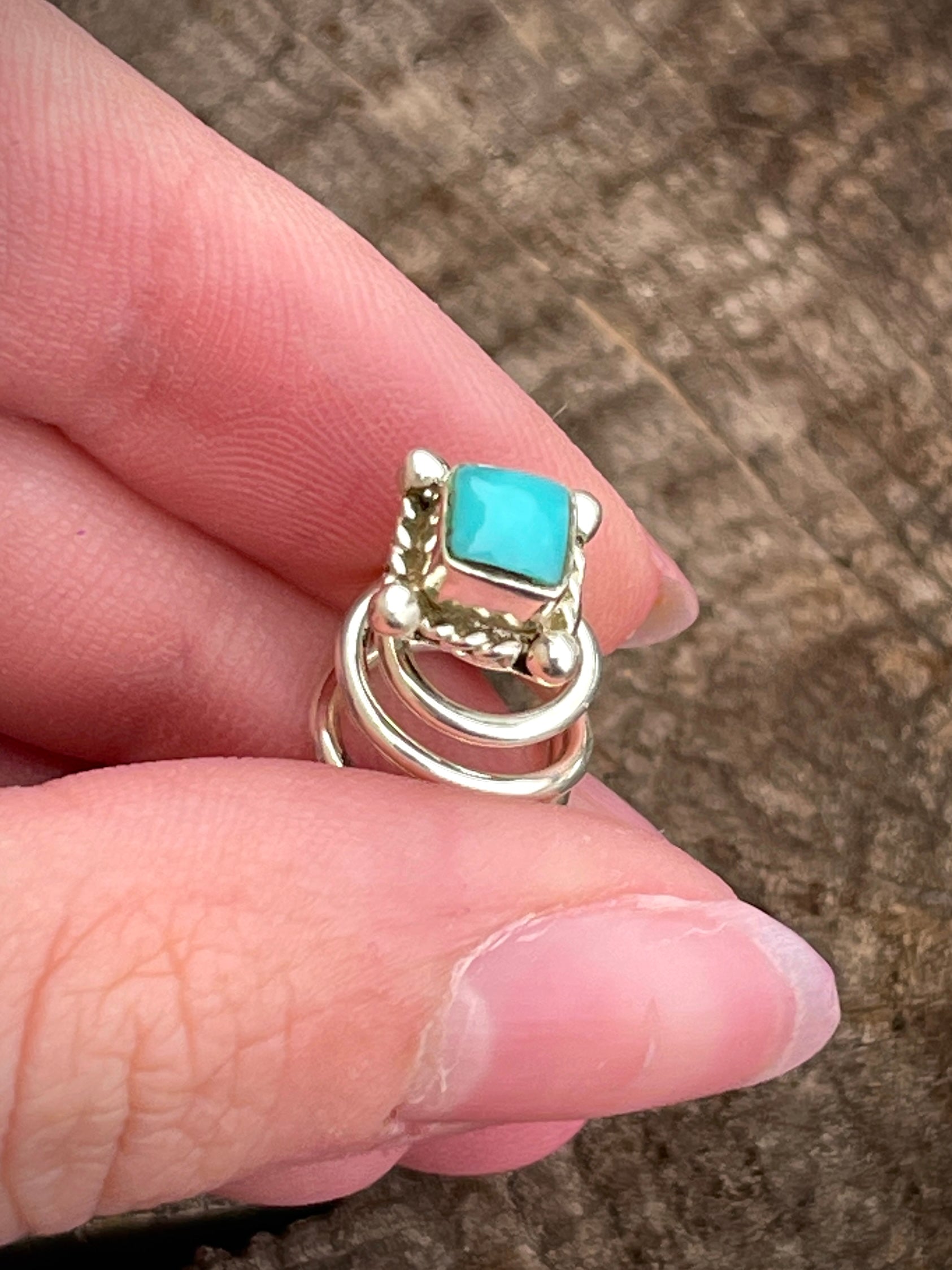 Pop of Turquoise in my Hair!