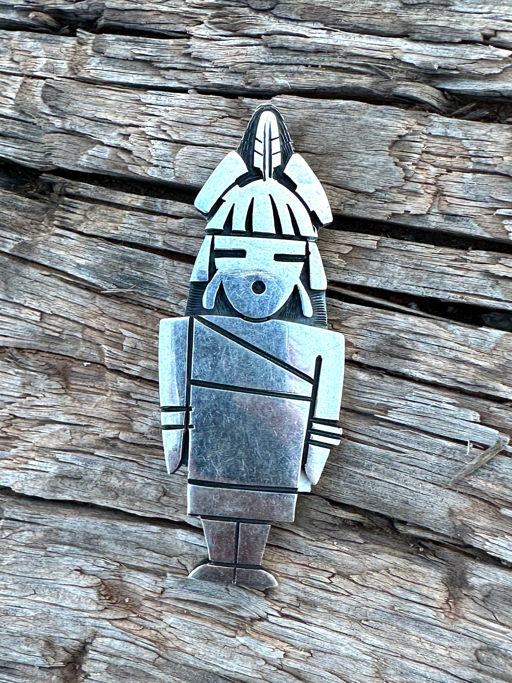My Feathered Lady all Silver Pendant from Rodgers Collection