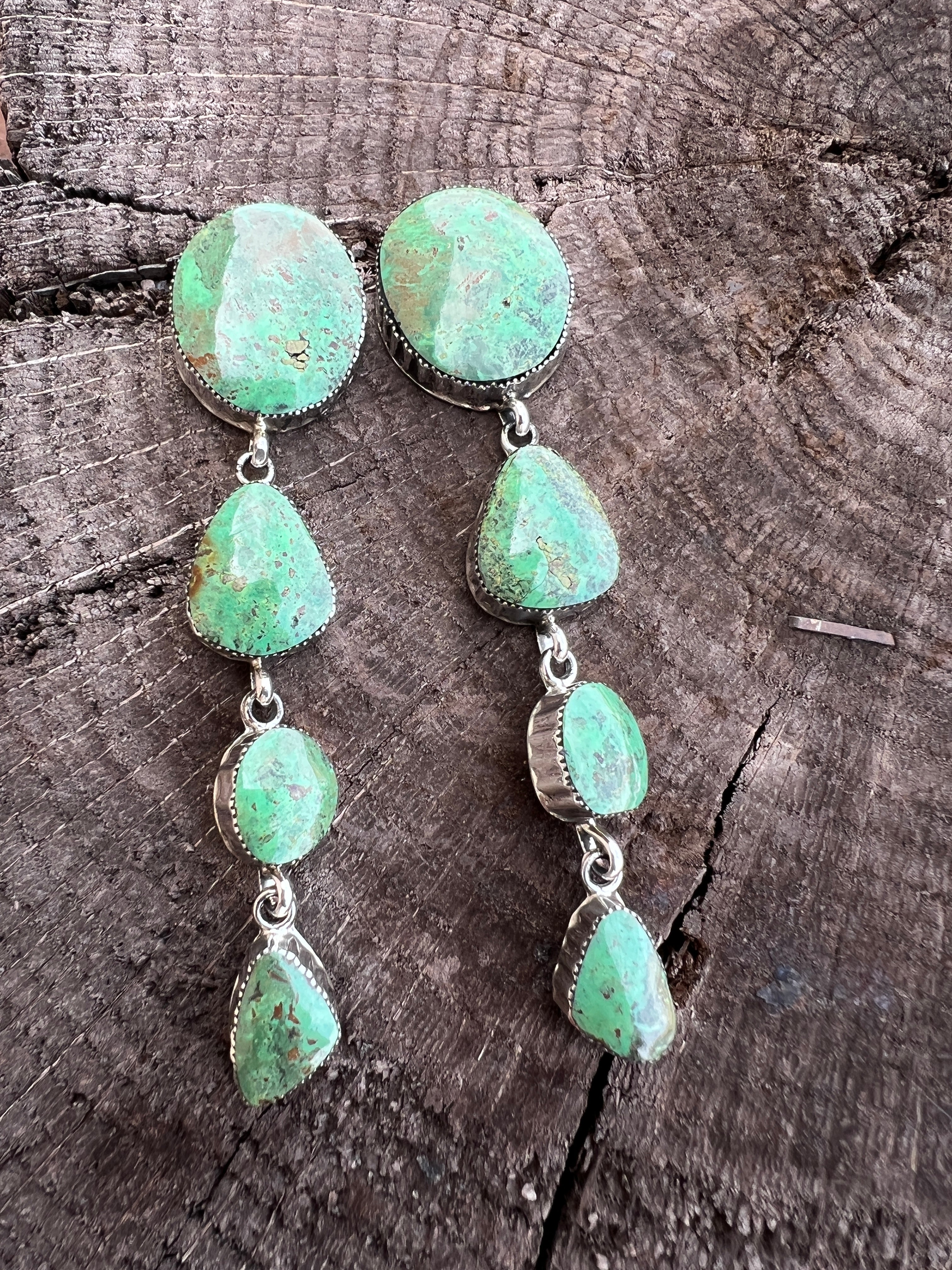 HEY GIRL HEY! Fabulous Shoulder Duster Earrings with Removable Liquid Silver Tassels
