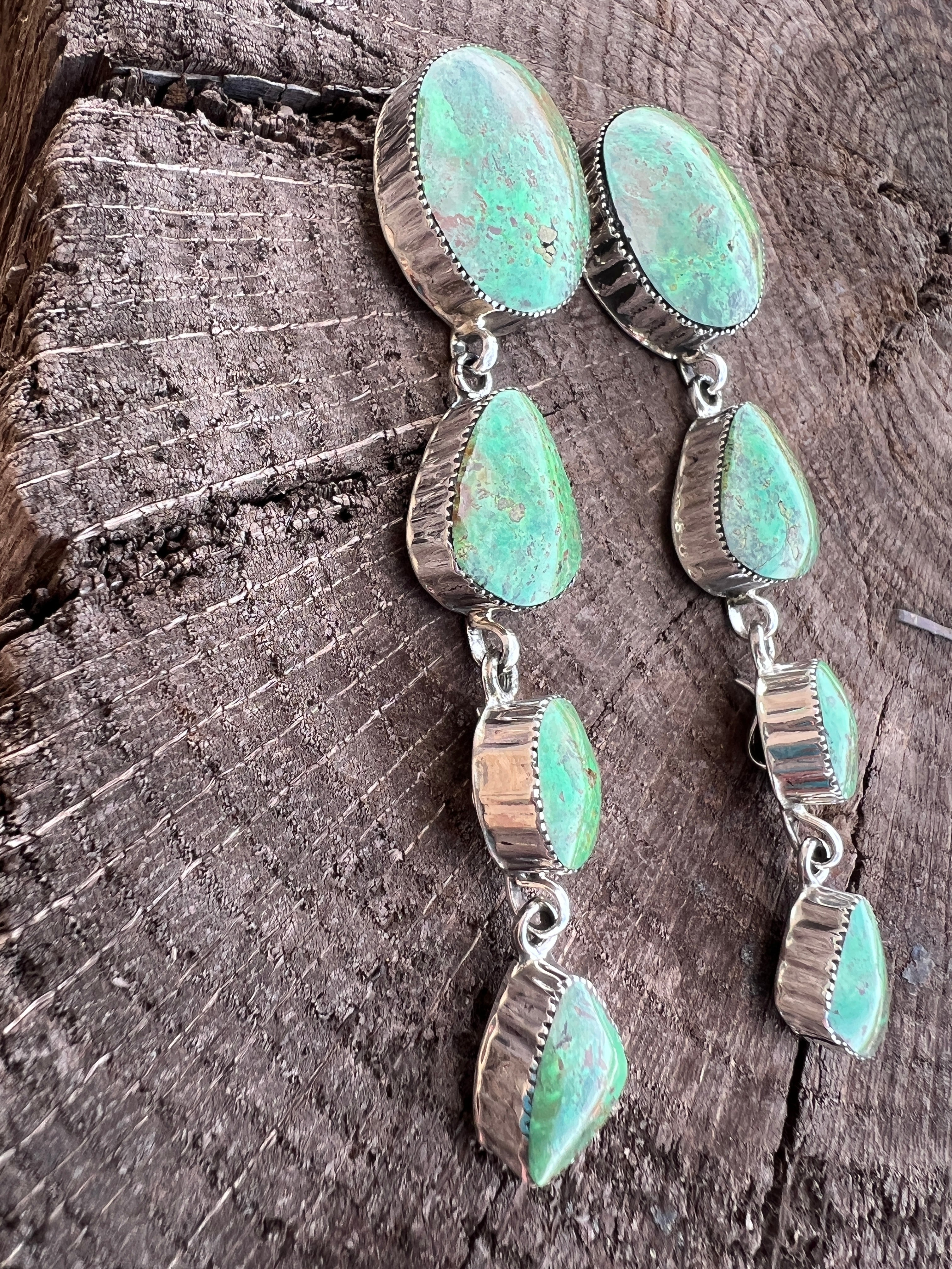 HEY GIRL HEY! Fabulous Shoulder Duster Earrings with Removable Liquid Silver Tassels