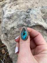 Nevada Turquoise Ring From The Rogers Collection