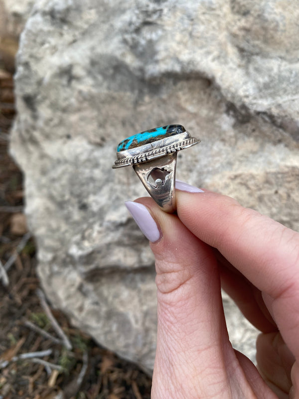 Nevada Turquoise Ring From The Rogers Collection