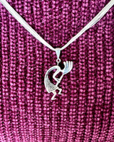 Liquid Silver Kokopelli Necklace from the Rodgers Collection