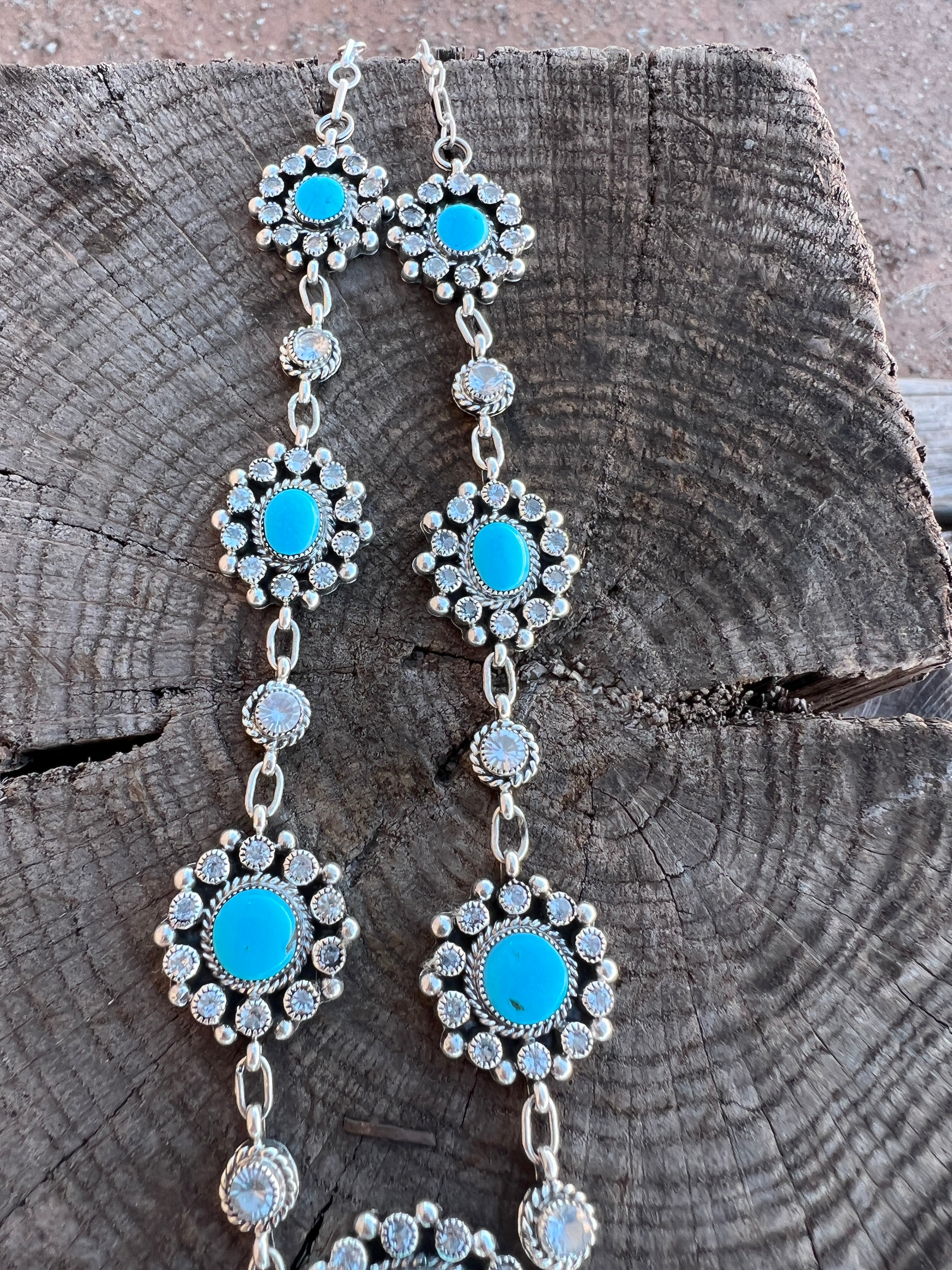 Desert sky and Fuchsia Dream Squash Necklace