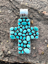 48 Stone Vintage Cross from Rodgers Estate Collection "Neon"