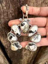 Seven Stone Cluster Pendant