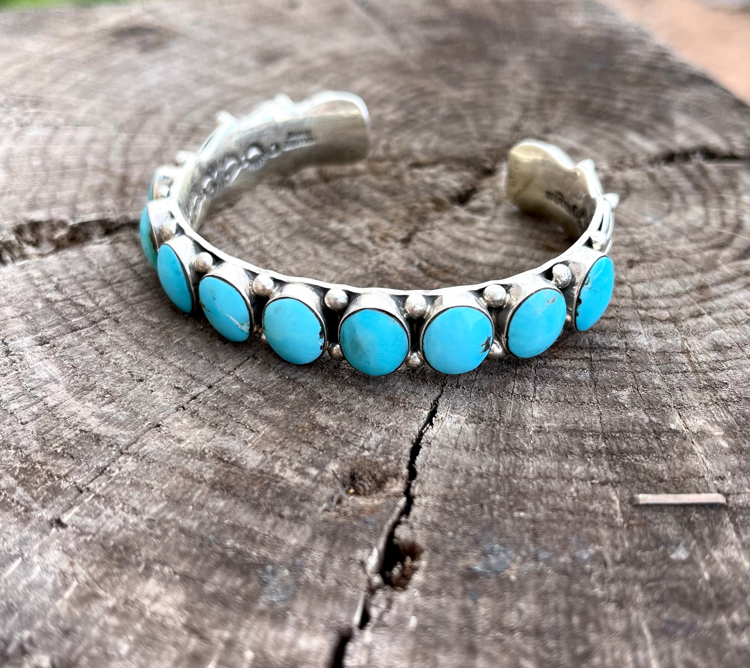 Emerson Delgarito Classic Navajo Cuff with 9 Stones